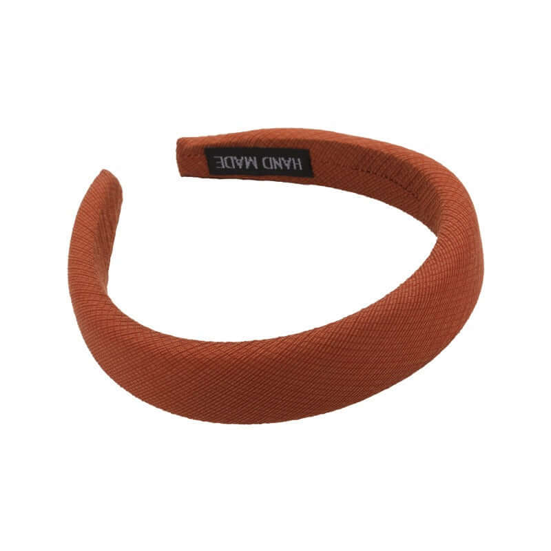 High-ceiling Maillard-colored headband for women with pressed hair accessories