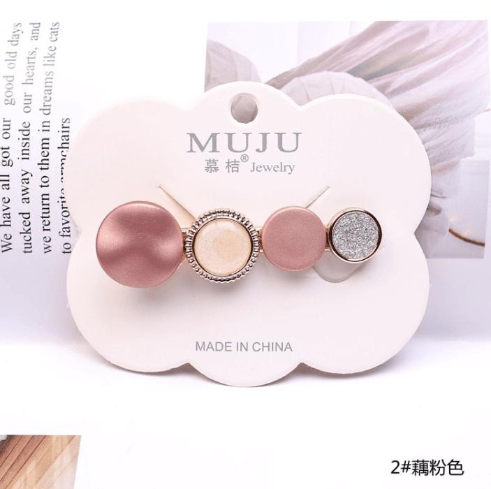 Women Crystal Hair Clip Candy Hit Color Bright Bangs Hairpin Hair Accessories for Girls Barrette Hair Accessories