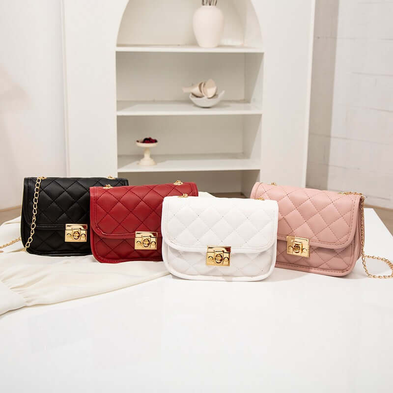 New Embroidered Bag Ladies Bags Trendy Womens Bag Womens Small Square Bag Fashion Chain Bag in various colors